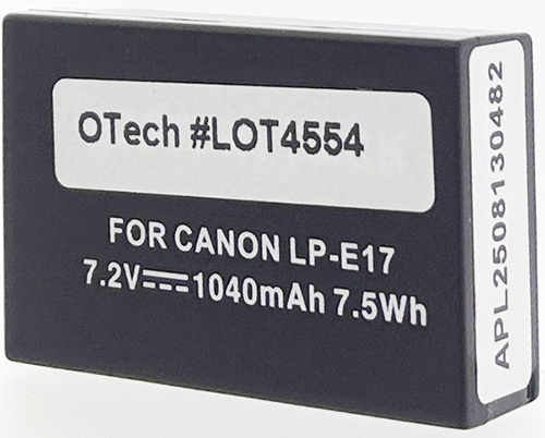 Batterie compatible Canon LP-E17 7.2V Li-Ion 1040mAh