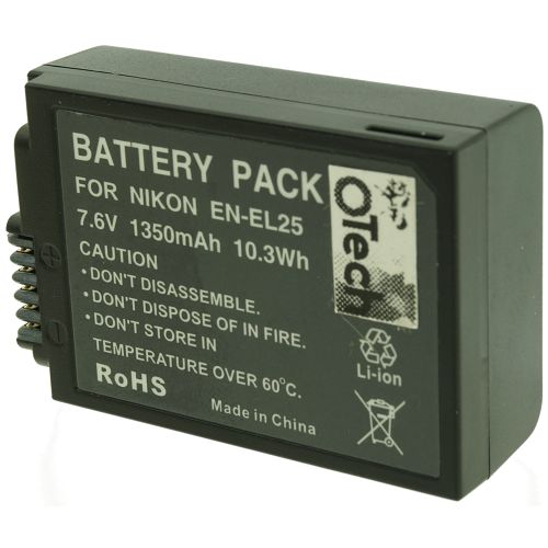 Batterie compatible Nikon EN-EL25 7.6V Li-Ion 1350mAh