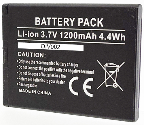 Batterie 3.7V Li-Ion 1200mAh
