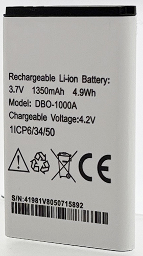 Batterie compatible Doro DBO - 1000A 3.8V Li-Ion 1350mAh