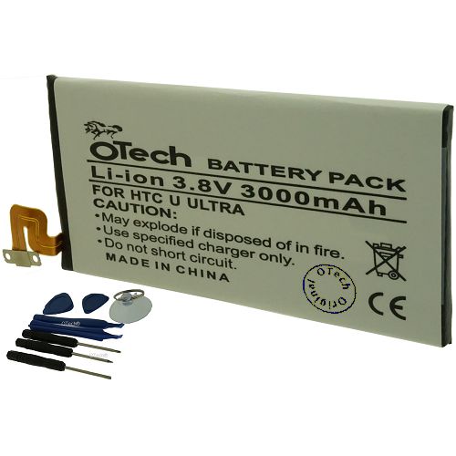 Batterie compatible HTC U ULTRA (avec outils) 3.8V Li-Ion 3000mAh
