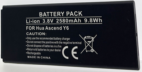 Batterie compatible Huawei 4A Hua Ascend Y6 3.8V Li-Ion 2580mAh