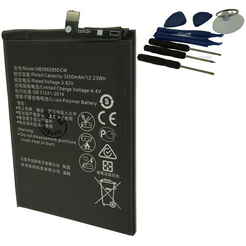 Batterie compatible Huawei P20 / HB396285ECW (avec outils) 3.82V Li-Ion 3400mAh