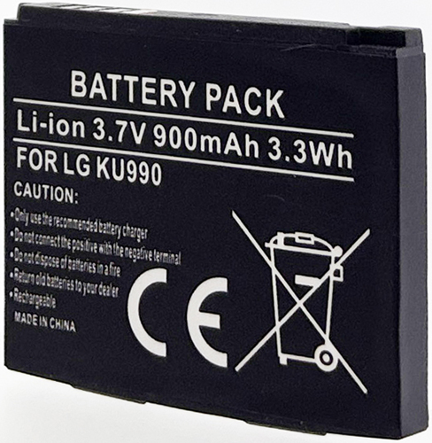 Batterie compatible LG LGIP-580A/KU990 3.7V Li-Ion 900mAh