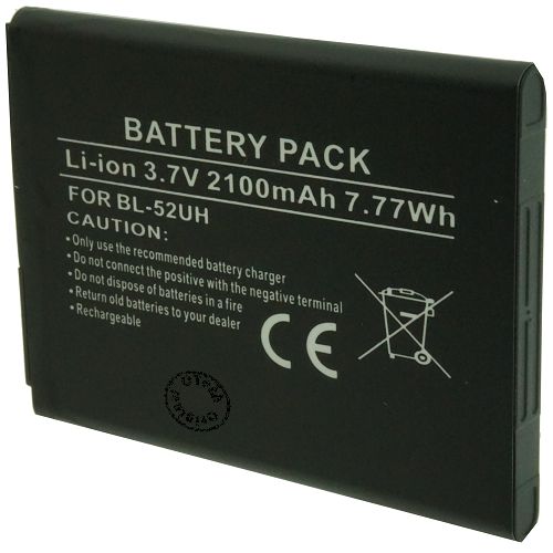 Batterie compatible LG BL-52UH 3.7V Li-Ion 2100mAh