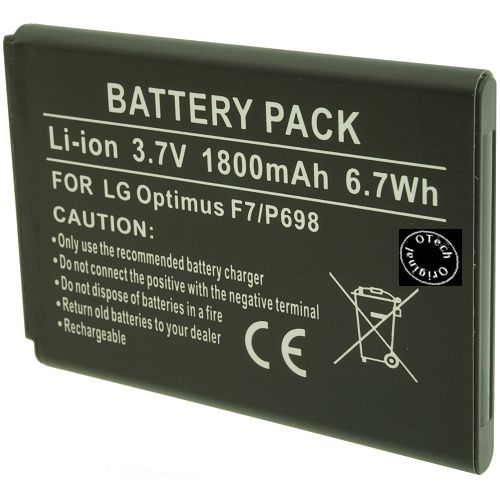 Batterie compatible LG Optimus F7 / P698 3.7V Li-Ion 1800mAh