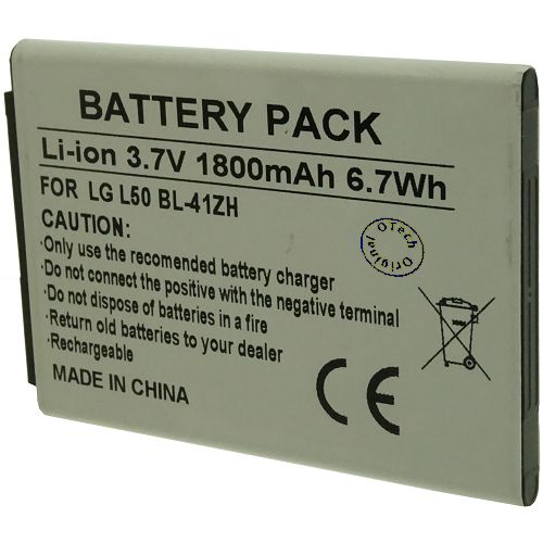 Batterie compatible LG L50 / BL-41Z 3.7V Li-Ion 1800mAh