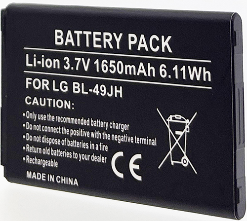 Batterie compatible LG K3 / BL-49JH 3.7V Li-Ion 1650mAh