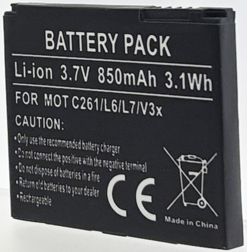 Batterie compatible Motorola BC50 / C261 3.7V Li-Ion 850mAh