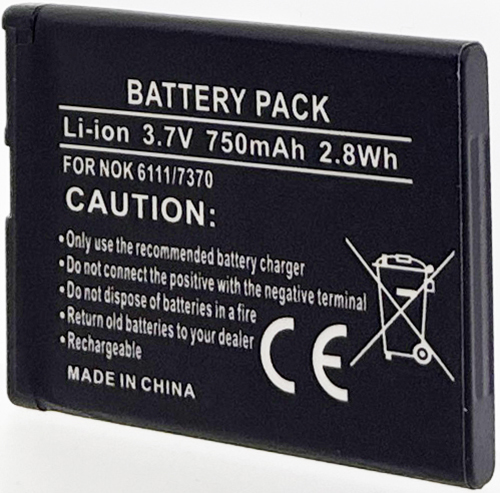 Batterie OTech pour Nokia BL-4B / 6111 3.7V Li-Ion 750mAh