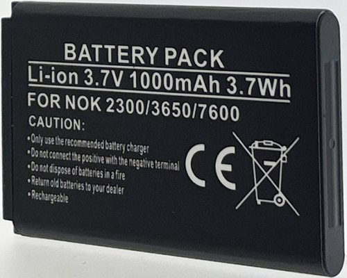 Batterie compatible Nokia BL-5C / 2300 3.7V LI-Ion 1000mAh