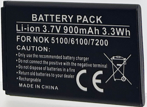 Batterie compatible Nokia 5100 3.7V Li-Ion 900mAh