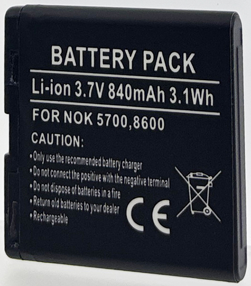 Batterie compatible Nokia BP-5M / 5700 3.7V Li-Ion 840mAh