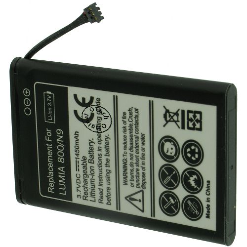 Batterie compatible Nokia BV-5JW 3.8V Li-Ion 1450mAh