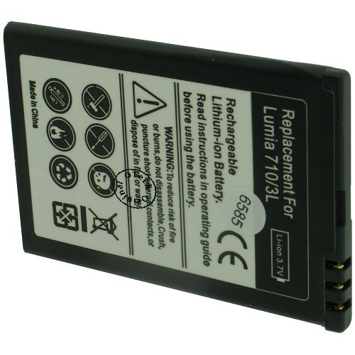 Batterie compatible Nokia Lumia 710 / BP-3L 3.7V Li-Ion 1000mAh