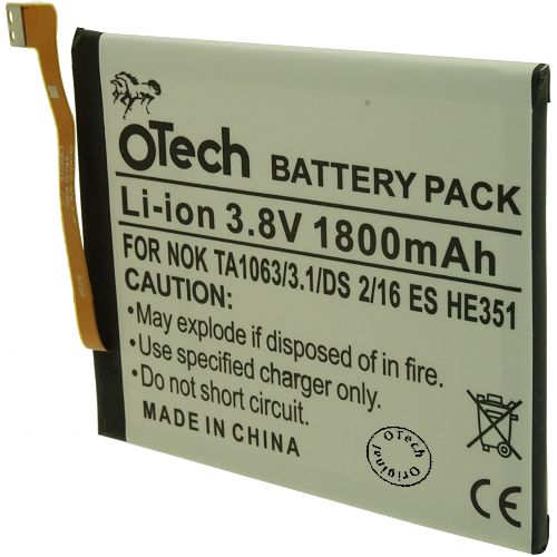 Batterie compatible Nokia TA1063/3.1/DS 2 (sans outils) 3.8V Li-Ion 1800mAh