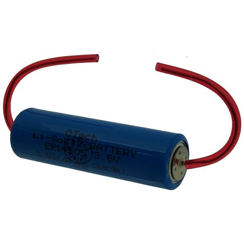 Pile Li-SoCl2 (Lithium Chlorure de Thionyle)Type ER14505 Axial Pin 3.6V 2.4Ah