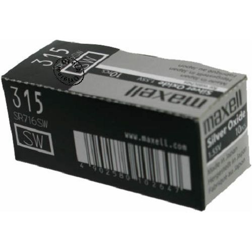 Pile bouton maxell SR716SW / SR67