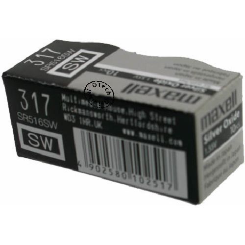 Pile bouton maxell SR516SW / SR62