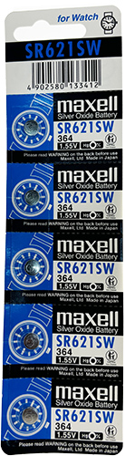 Pile bouton maxell SR621SW/SR60