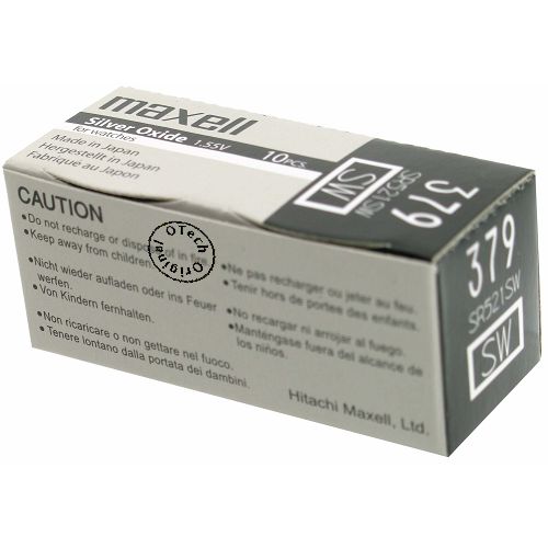 Pile bouton maxell Asia SR521SW/SR63