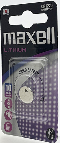 Pile bouton maxell CR1220 EU blister unitaire