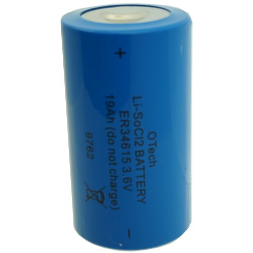 Pile Li-SoCl2 (Lithium Chlorure de Thionyle) Non rechargeable Type ER34615M D terminaisons standard 3.6V 19Ah