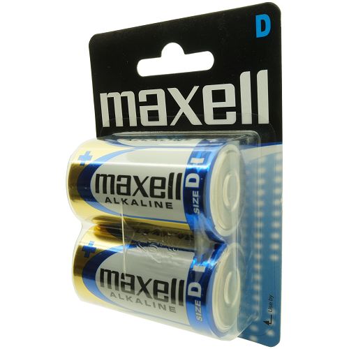 Pile maxell LR-20 ALKALINE Bleu blister de 2