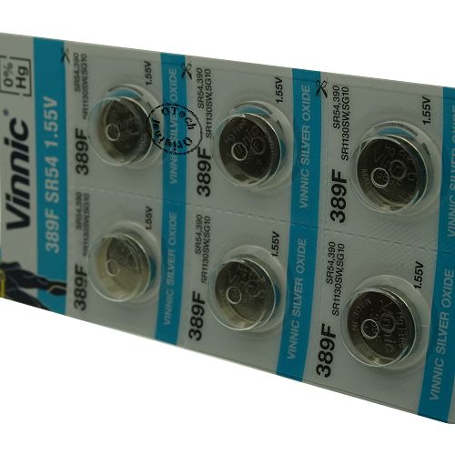 Pile bouton Vinnic 389F / SR54 1.55V SILVER OXIDE