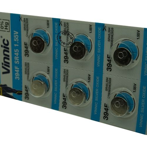 Pile bouton Vinnic 394F / SR45 1.55V SILVER OXIDE