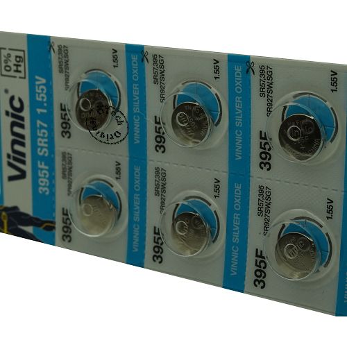 Pile bouton Vinnic 395F / 399 / SR57 1.55V SILVER OXIDE