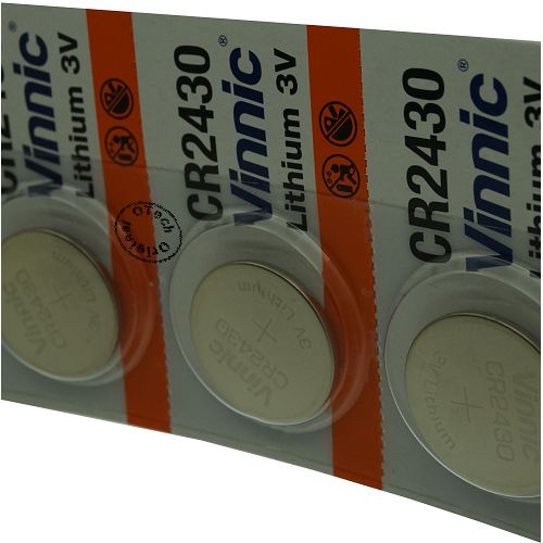 Pile bouton Vinnic CR2430 3V Lithium