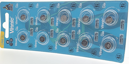 Pile bouton Vinnic L626F / LR66 / AG4 1.5V ALKALINE