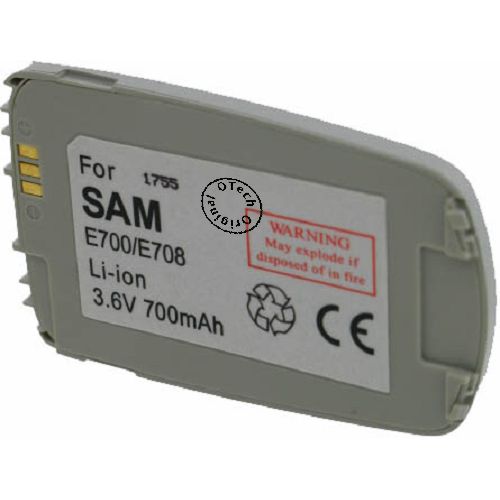 Batterie compatible Samsung E700 / E708 silver 3.6V Li-Ion 700mAh