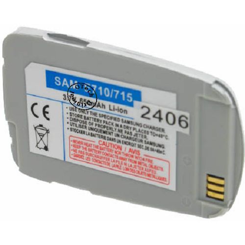 Batterie compatible Samsung E710 / E715 3.7V Li-Ion 650mAh
