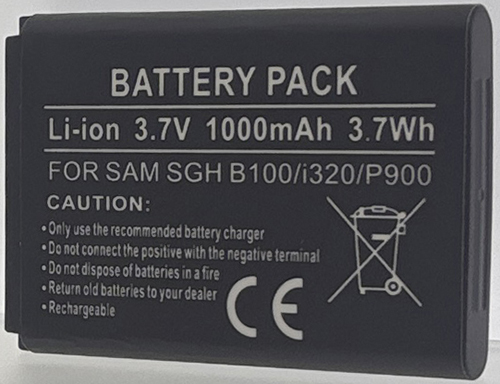 Batterie compatible Samsung SGH B100/i320/P900 3.7V Li-Ion 1000mAh