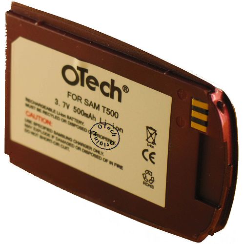 Batterie compatible Samsung T500 red 3.6V Li-Ion 500mAh