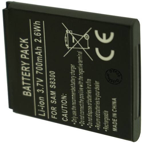 Batterie compatible Samsung S8300 / j600 (ép 5.2mm) 3.7V Li-Ion 700mAh