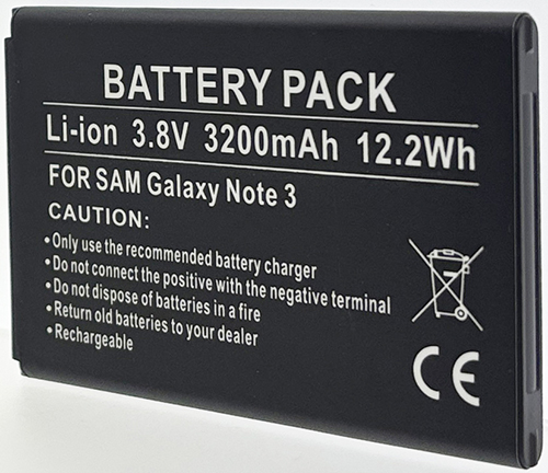 Batterie compatible Samsung N9005 / NOTE3 3.8V Li-Ion 3200mAh