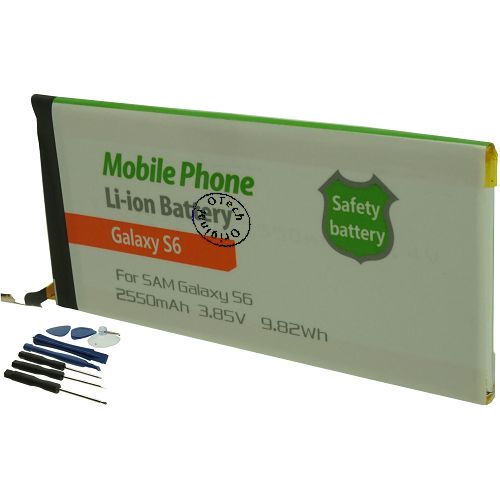 Batterie compatible Samsung GALAXY S6 (avec outils) 3.85V Li-Ion 2550mAh