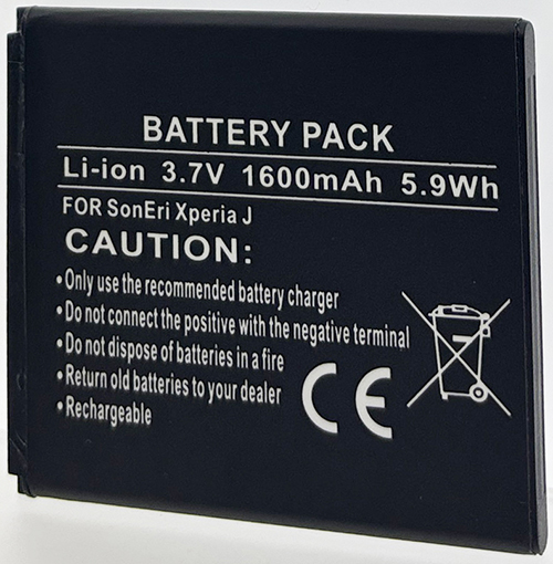 Batterie compatible Sony Xperia J / LT29i 3.7V Li-Ion 1600mAh