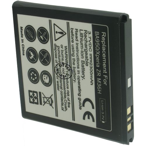 Batterie compatible Sony BA950 3.7V Li-Ion 2300mAh