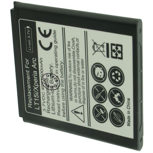 Batterie compatible Sony LT15i 3.7V Li-Ion 1200mAh