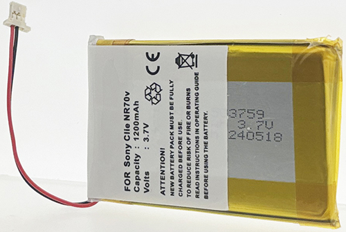Batterie compatible Sony Clie NR70v 3.7V Li-Ion 1200mAh