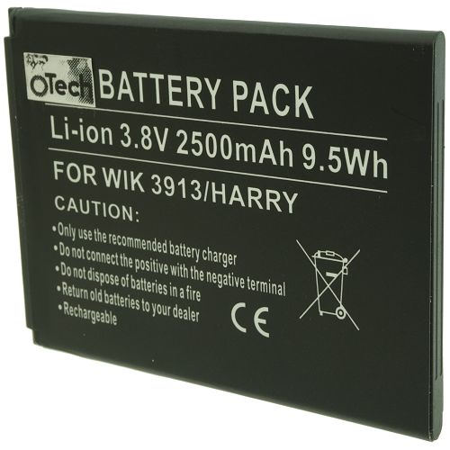 Batterie compatible Wiko 3913 / HARRY 3.8V Li-Ion 2500mAh