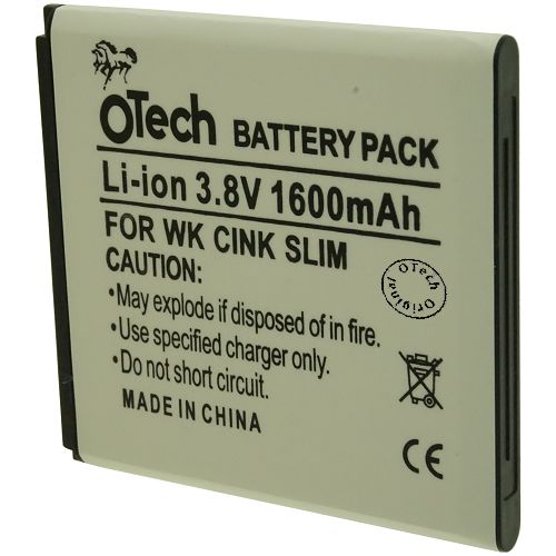 Batterie compatible Wiko CINK SLIM 3.8V Li-Ion 1600mAh