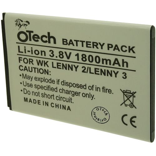 Batterie compatible Wiko 3702 LENNY 2 / SUNNY 3 3.8V Li-Ion 1800mAh